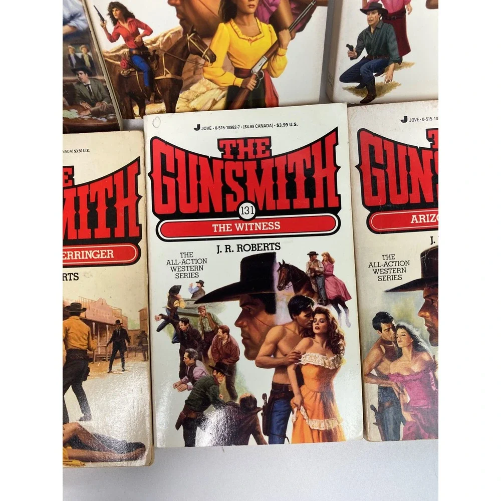 J.R. Roberts The Gunsmith Western Paperback Lot of 6 Nos 119, 121, 131 & 3 more